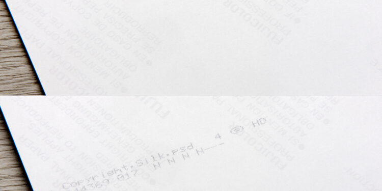 Prints now offered without back printer details